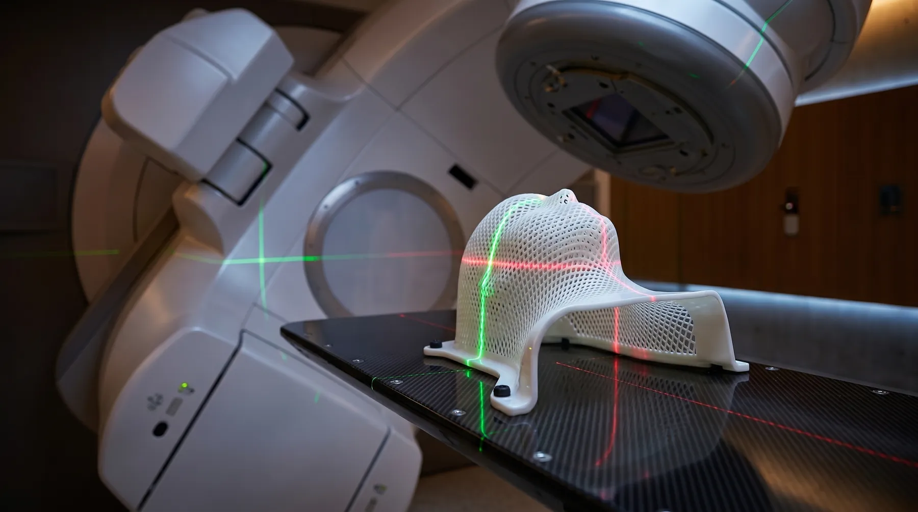 Máscara termoplástica de inmovilización para radioterapia